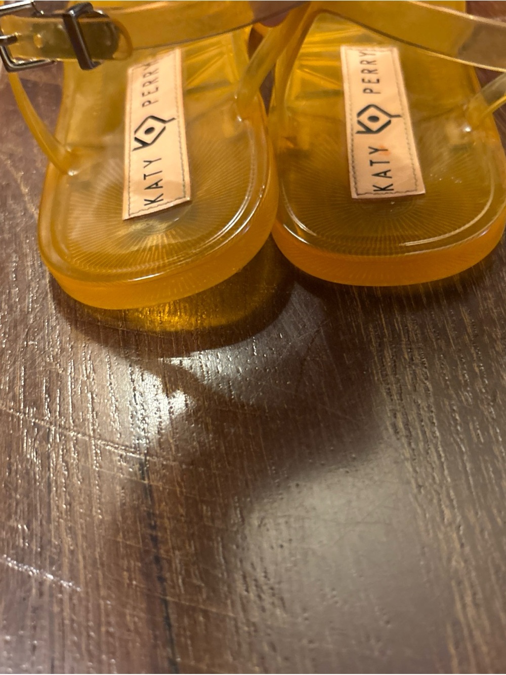 Katy Perry Collections Amber Jelly Sandals with Peach Charm - Picture 5 of 7